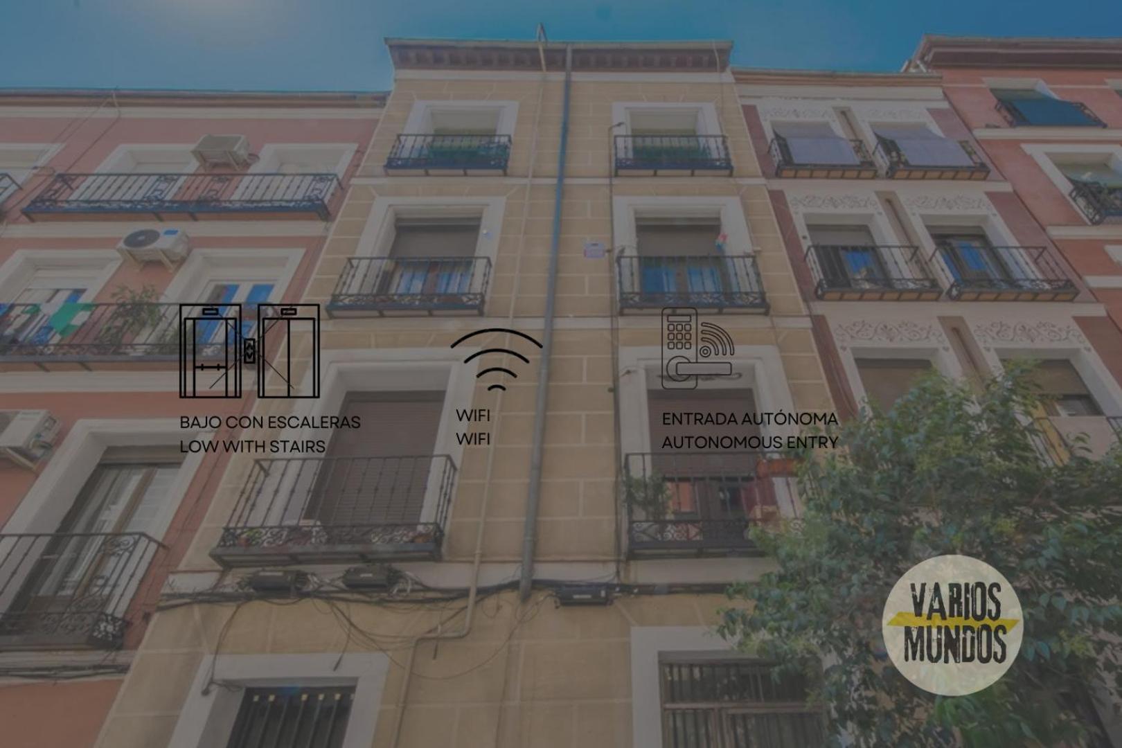 Cool Duplex Bajo Apt 7Pax Cerca De Tirso De Molina E2 Madrid Buitenkant foto